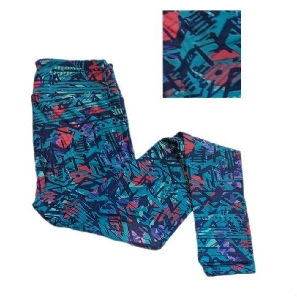LuLaRoe leggings - blues, purple, greens‎ SKUW220